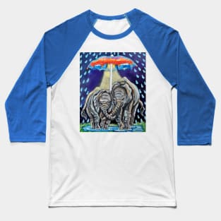 Elephants Journey Towards Freedom Baseball T-Shirt